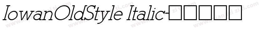 IowanOldStyle Italic字体转换